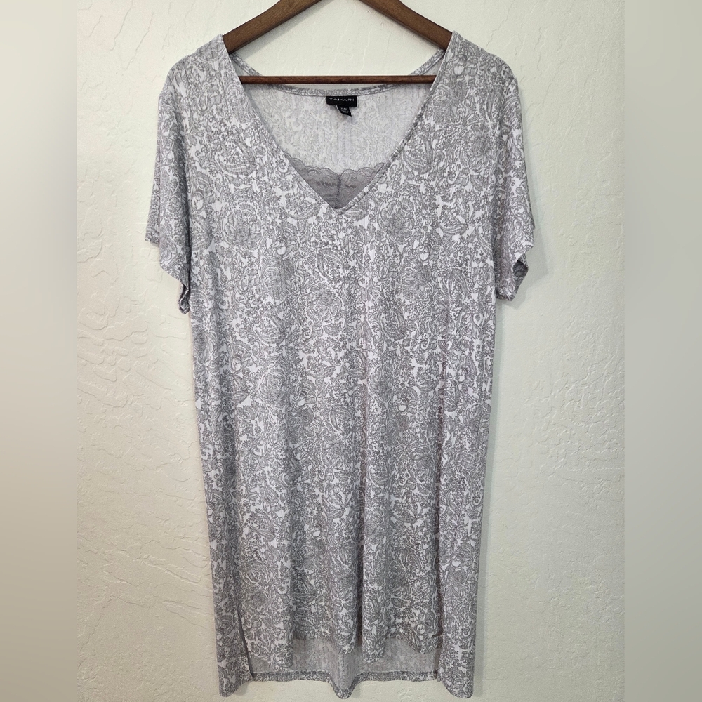 Tahari Light Gray Nightie